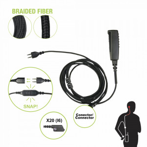 Snp2w20bf Pryme Cable Para Microfono Audifono SNAP