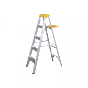 SURTEK SYSET5 Escalera de Aluminio Tipo Tijera 5 Peldanos de