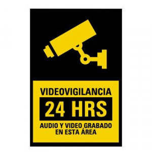 Syscalvid Syscom Etiqueta De Videovigilancia En Vinil Adhesivo Ma