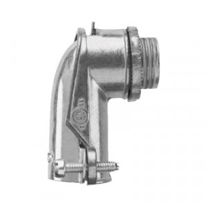 ANCLO ANCFXC38 Conector curvo para tubo flexible 3/8" (9.5