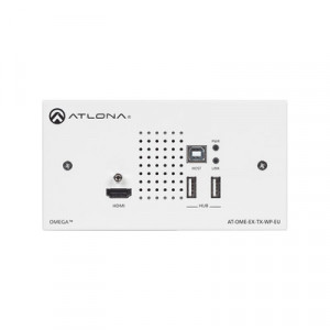 ATLONA ATOMEEXTXWPE ATLONA DUAL- GANG TX WALL PLATE WITH USB
