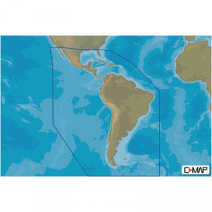 C-MAP MSAY038MS M-SA-Y038-MS MAX-N mapas del caribe centro y