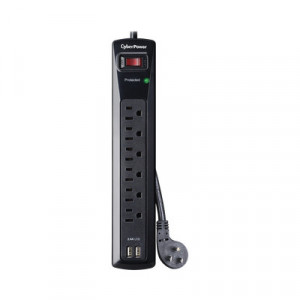 CYBERPOWER CSP604U Multicontacto Con Supresor de Picos Volta
