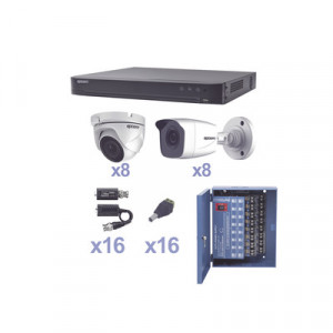 EPCOM KEVTX8T8B8EW KIT TurboHD 1080p / DVR 16 Canales / 8 Ca
