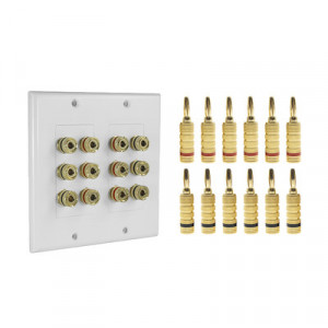 EPCOM PROAUDIO EPWP6SKIT KIT 1 Placa de Pared 6 Pares Conec