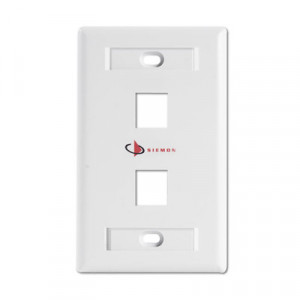 KFPS0202S Siemon Placa de pared Keystone de 2 sali