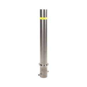AccessPRO XB900F Bolardo Fijo de Acero Inoxidable de 900 mm