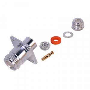 RF INDUSTRIES LTD RFN10216 Conector N Hembra montaje con 4 p