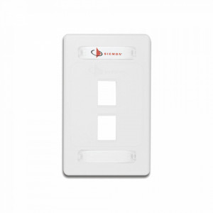 10gmxfps0202 Siemon Placa De Pared Modular 10G MAX