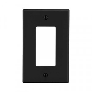 HUBBELL HUBP26BK Tapa para Contacto Duplex Color Negro.