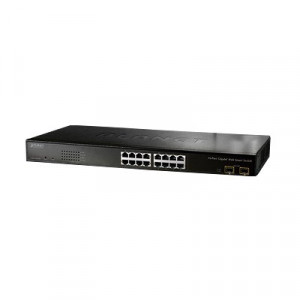 PLANET GSW1602SF Switch gigabit administrable L2 de 16 puert