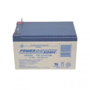 POWER SONIC PS12120NB Bateria de Respaldo UL de 12V 12AH / I