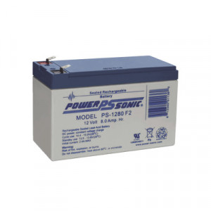 POWER SONIC PS1280F2 Bateria de Respaldo UL de 12V 8AH / Ide