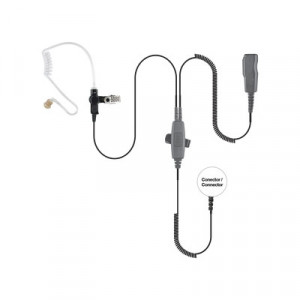 PRYME SPM2023 MICROFONO AUDIFONO DE 2 CABLES CON DOBLE PTT P