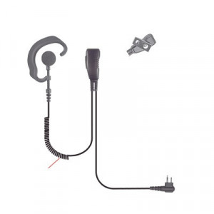 PRYME SPM300EB Microfono de solapa de gancho suave para radi