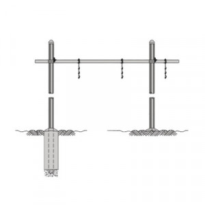 ROHN WGBS121014 Guia de Cable Horizontal Tipo Puente Sencill