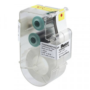 PANDUIT T050X000YKCBK Casete de Etiquetas de Poliester de Ci