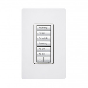 Rrdh6brlwh Lutron Electronics Teclado Hibrido Seet