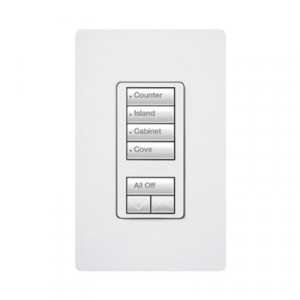 RRDHN4SWH Lutron Electronics Botonera 4 botones hi