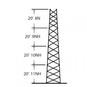SSV24M118 Rohn Torre especial Autosoportada Robust