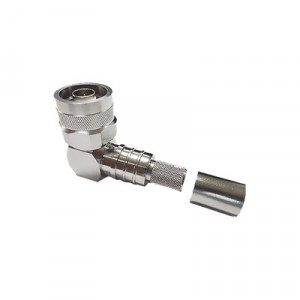 Times Microwave EZ400NMHRAX Conector N Macho Angulo Recto Pl