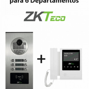 ZKTECO ZKT2170006 ZKTeco VE06A01PAQ4P - Paquete de Videoport