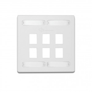 10gmxfpd0602 Siemon Placa De Pared Doble Modular 1