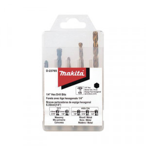 MAKITA D23765 Juego de 5 Brocas con Insercion Hexagonal de 1