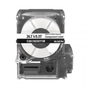 PANDUIT T050X000VPMBK Casete de Etiquetas de Vinilo de Cinta
