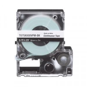 PANDUIT T075X000VPMBK Casete de Etiquetas de Vinilo de Cinta