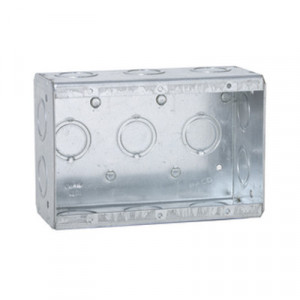 RACO HUB692 Caja Multigang de Acero Galvanizado de 3 Gangs p