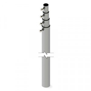SYSCOM TOWERS SLM12 Mastil Telescopico de 12 m. (Requiere ac