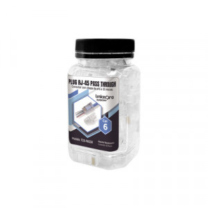 TC6PASSR Linkedpro Bote con 50 Plugs Pass through