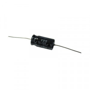 VARIOS 100MF16V Capacitor Electrolitico de 100 mF a 16 Vcc.