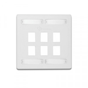 10GMXFPD0602 Siemon Placa de Pared Doble Modular 1