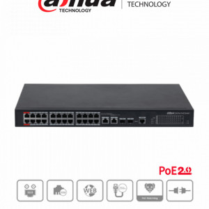DAHUA DHT1850014 DAHUA DH-PFS4226-24ET-240 - Switch PoE Ad