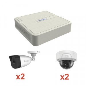 HiLook by HIKVISION KIP2MP2B2D KIT IP 1080p / NVR de 4 Canal