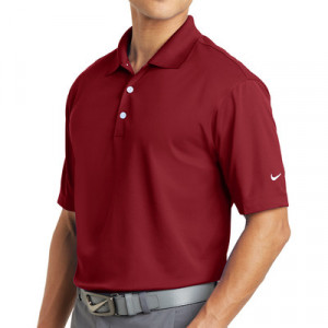 NIKE C373749SR Playera Polo Dri-FIT color Rojo Obscuro para