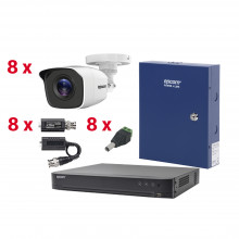 Kevtx8t8bga Hikvision KIT TurboHD Con Audio 1080p / DVR 8 Ca