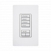 Rrdhn4swh Lutron Electronics Botonera 4 Botones Hibrida Req