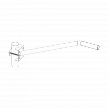 Sbralum1 Syscom Towers Brazo Galvanizado Para Luminaria 2 Di