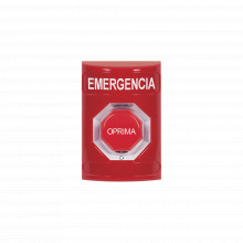Ss2009emes Sti Boton De Emergencia En Espanol Color Rojo