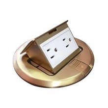 Thmcprb Thorsman Mini Caja De Piso Redonda De 2 Contactos Co