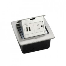 Thmcpu Thorsman Caja De Piso Cuadrada Con 2 Puertos USB Y Co