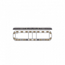 VTG60A Ecco Torreta ambar de 60 Vantage 20 LED 2 luce