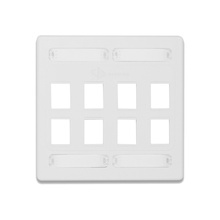 10gmxfpd0802 Siemon Placa De Pared Doble Modular 10G MAX De
