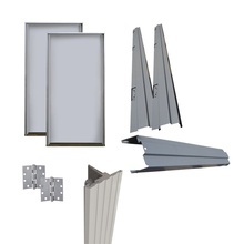 5043d Assa Abloy Kit Puerta Doble Metalica Galvanizada 6 Ft