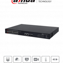 DHT1850006 DAHUA DAHUA PFS3220-16GT-190 - Switch Poe de