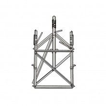 Rsb07 Rohn Base Corta Para Seccion 7 Para Torres Autosoporta