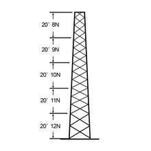 Ssv30m128 Rohn Torre Especial Autosoportada Robusta De 30 M.